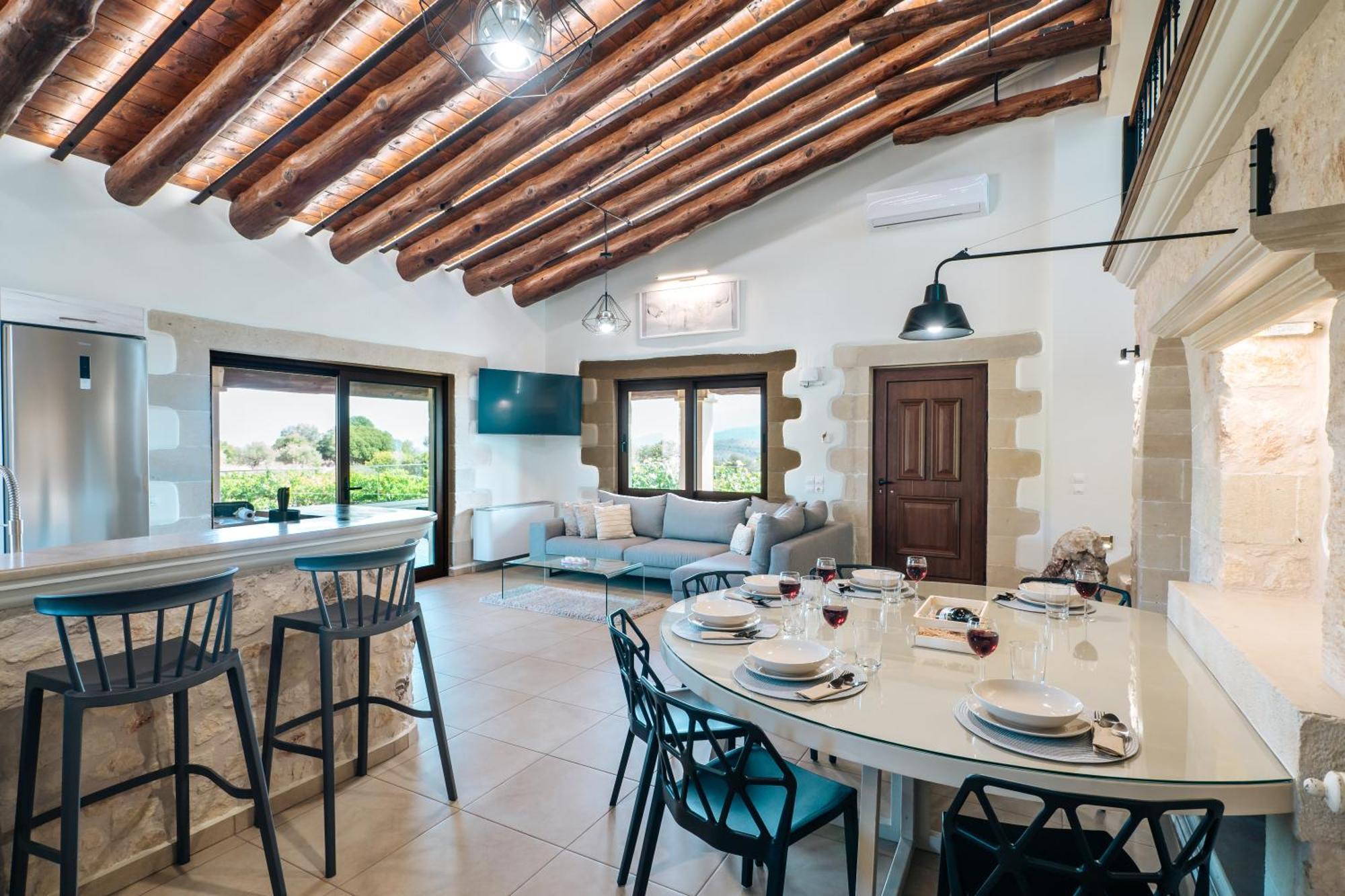 Recluso-3 Bd Luxury Country Villa, Huge Heated Pool With Hydromassage, Individual Bbq & Large Yard, Mountain View * Maláxa